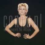 21-06-1996 Daphne Deckers at studio in Amsterdam, June 12, 1996.

[keywords]Posed, Black Dress[/keywords]